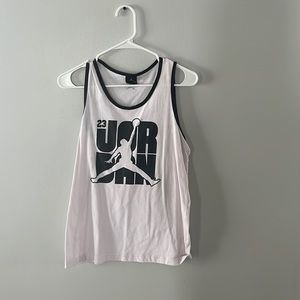 White Jordan tank top
